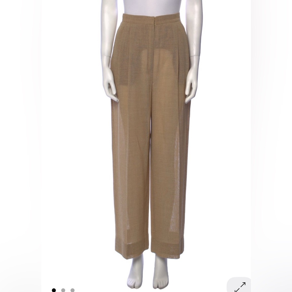 Valentino Wide Leg Tan Pants
